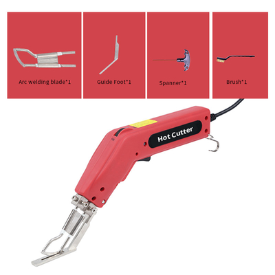 Handseil-heißer Messer-Gewebe-Schneider mit Führer-Fuß