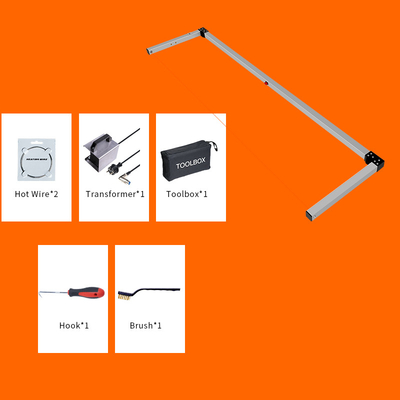 Aluminiumlegierungs-Bogen-Art erhitzte Draht-Schaum-Schneider 200W