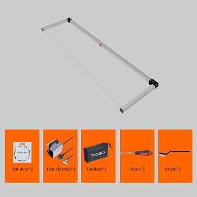 Aluminiumlegierungs-Bogen-Art erhitzte Draht-Schaum-Schneider 200W