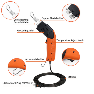 Elektrisches Heißschaum-Handmesser mit Luftkühlung und Lichtbogenschweißklinge